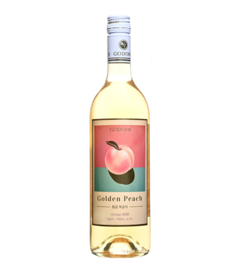 Godori Peach Sweet Wine 고도리 복숭아 와인 韓國桃酒