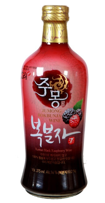 Jumong Bokbunja Wine 주몽 복분자 와인 朱蒙覆盆子酒